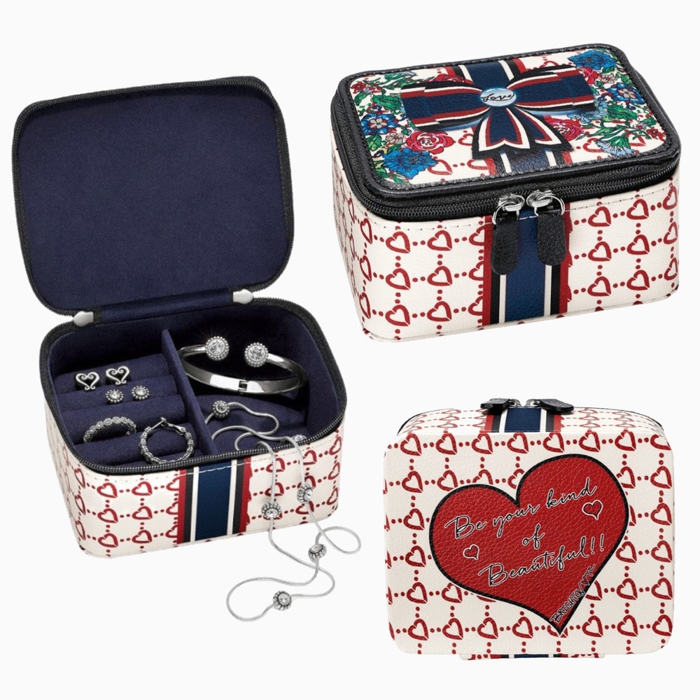 Brighton Be Beautiful Jewelry Case Mini Travel Size Jewelry Case Box Holder